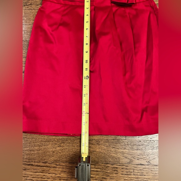 Forever 21 Red Satin like Skirt, Size M - Picture 7 of 12